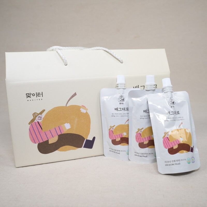 [6월 특가세일] 맞이터농원 생배착즙 배그대로 100ml