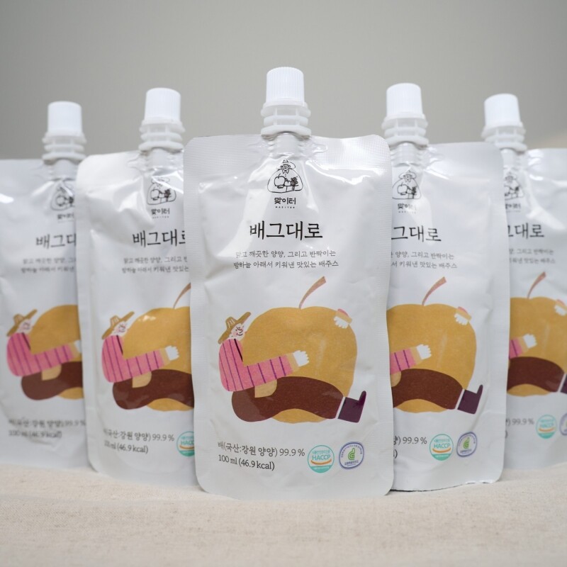강원더몰,[6월 특가세일] 맞이터농원 생배착즙 배그대로 100ml